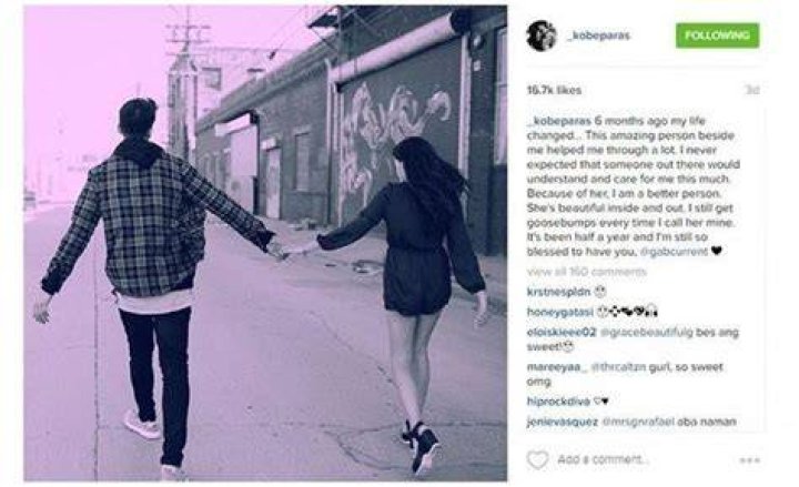 Kobe Paras, Gabrielle Current's Boyfriend